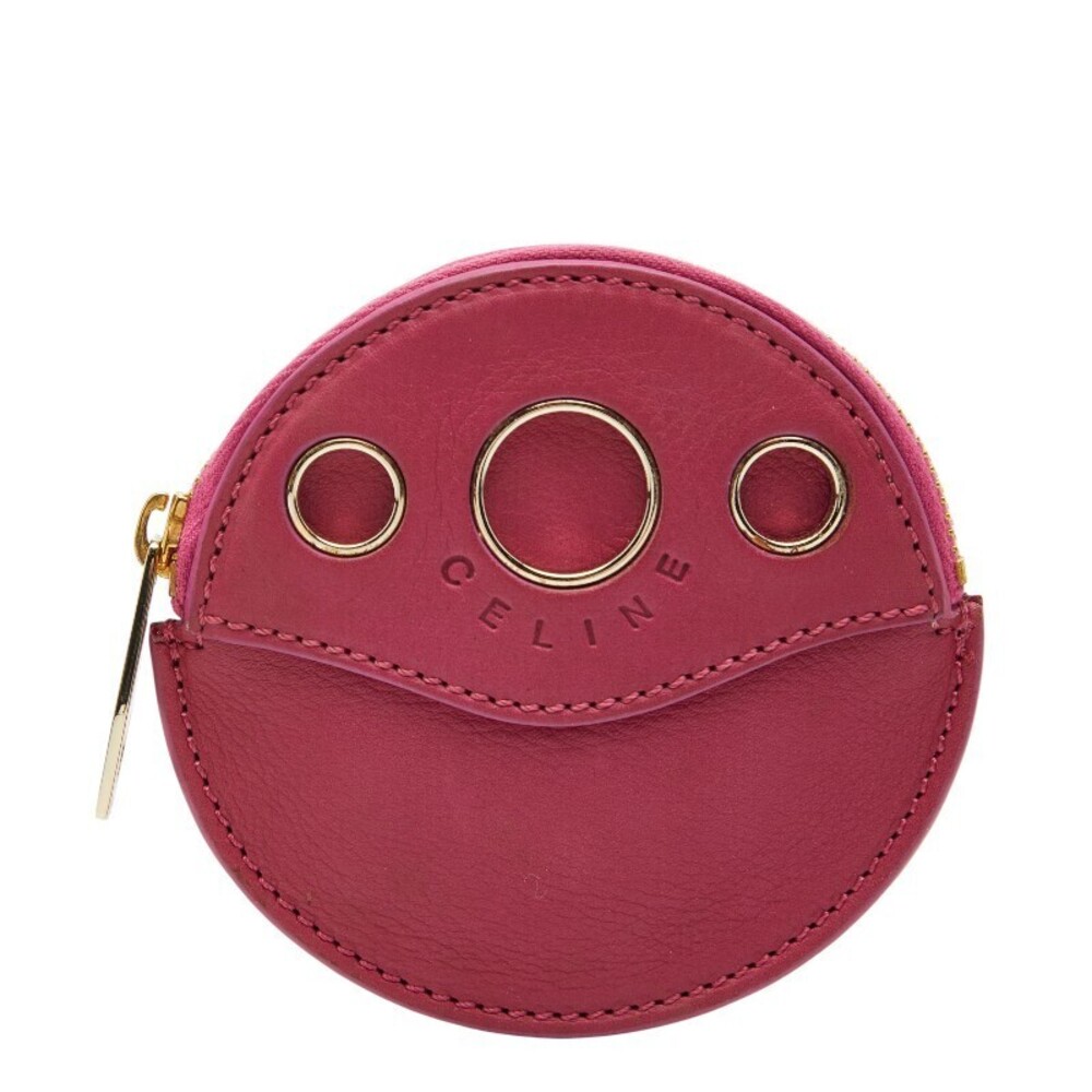 Celine coin case Wallet pink leather
